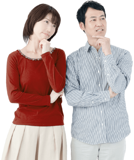 不安そうな人
